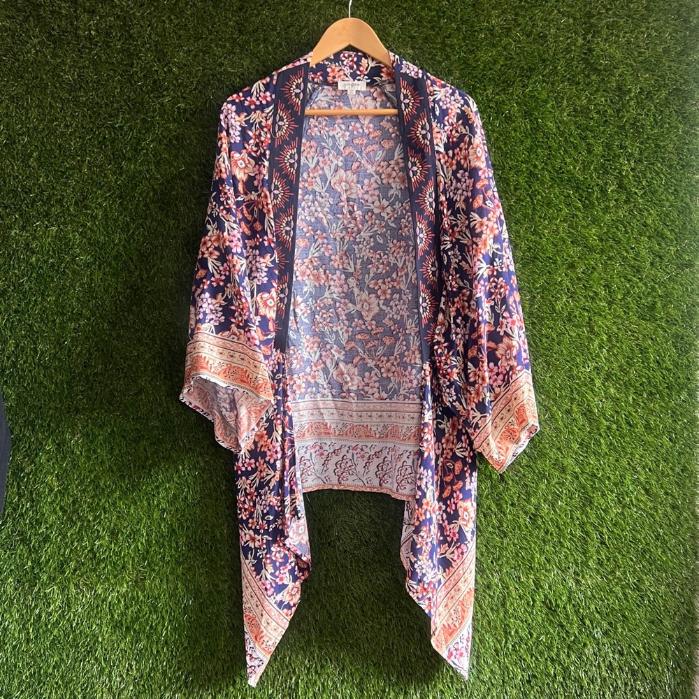 Umgee Floral Lightweight Open Kimono